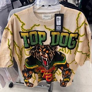 FWD Denim Kids Beige 'Top Dog' Graphic Tee